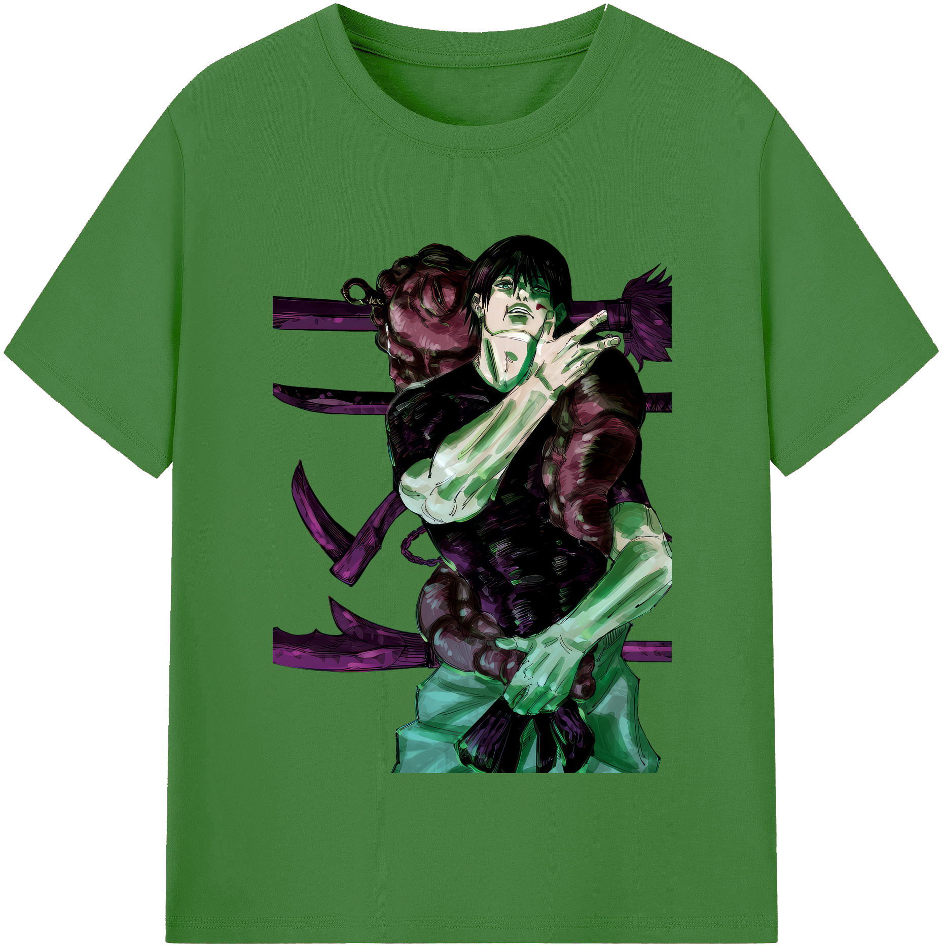 （画像用） 呪術廻戦 Jujutsu Kaisen レディースカジュアルプリントTシャツ（綿100％）